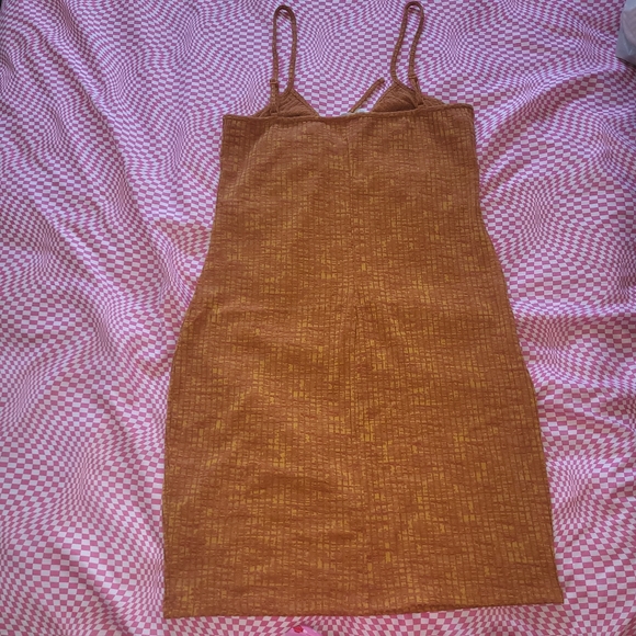 Rusty Oragange H&M Ribbed Dress - Picture 2 of 4